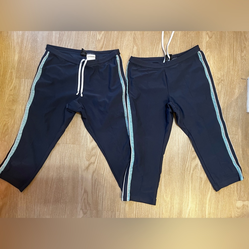 NIKE Women’s Two Navy Joggers with Light Blue Stripe